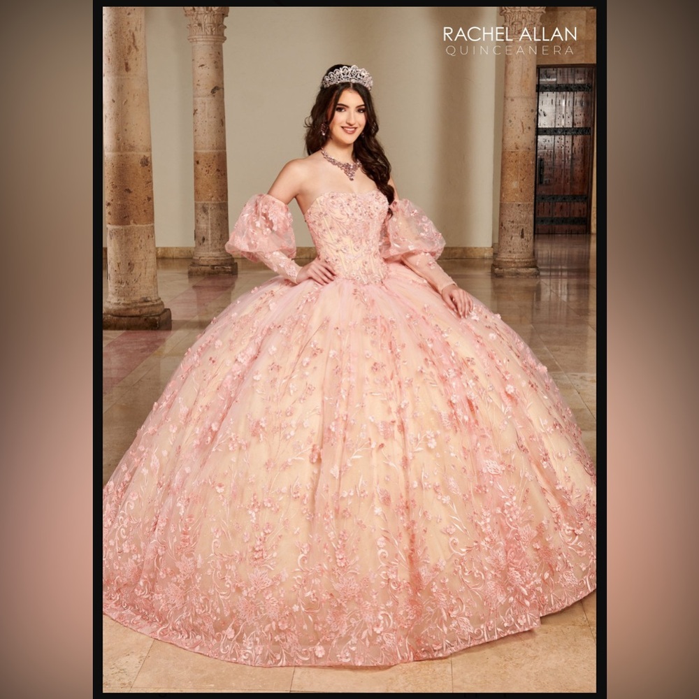 Rachel Allen Blush Champagne Quinceanera Dress Rachel Allan- RQ1123